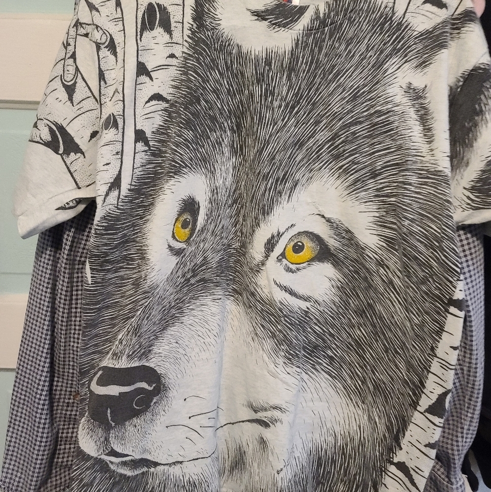 Vintage single stitch alaska all over print